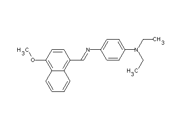 N,N-diethyl-N'-[(4-methoxy-1-naphthyl)methylene]-1,4-benzenediamine