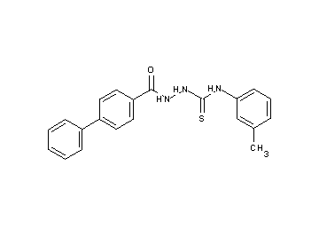 2-(4-biphenylylcarbonyl)-N-(3-methylphenyl)hydrazinecarbothioamide