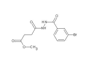 methyl 4-[2-(3-bromobenzoyl)hydrazino]-4-oxobutanoate