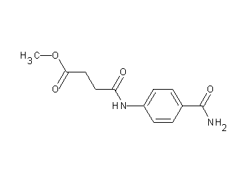 methyl 4-{[4-(aminocarbonyl)phenyl]amino}-4-oxobutanoate