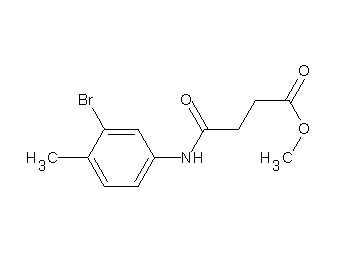 methyl 4-[(3-bromo-4-methylphenyl)amino]-4-oxobutanoate