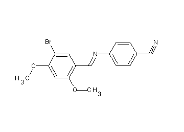 4-[(5-bromo-2,4-dimethoxybenzylidene)amino]benzonitrile