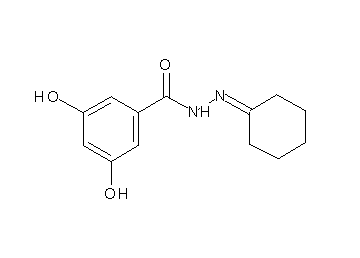 N'-cyclohexylidene-3,5-dihydroxybenzohydrazide