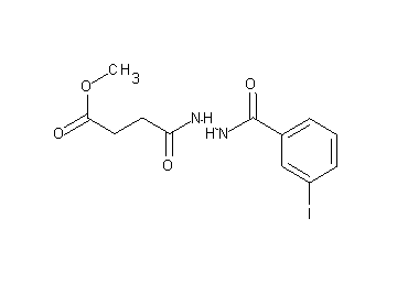 methyl 4-[2-(3-iodobenzoyl)hydrazino]-4-oxobutanoate