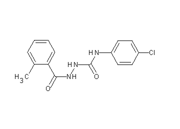 N-(4-chlorophenyl)-2-(2-methylbenzoyl)hydrazinecarboxamide