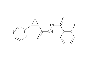 2-bromo-N'-[(2-phenylcyclopropyl)carbonyl]benzohydrazide