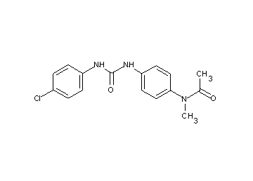 N-[4-({[(4-chlorophenyl)amino]carbonyl}amino)phenyl]-N-methylacetamide