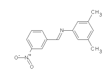 (3,5-dimethylphenyl)(3-nitrobenzylidene)amine (3,5-dimethylphenyl)(3-nitrobenzylidene)amine