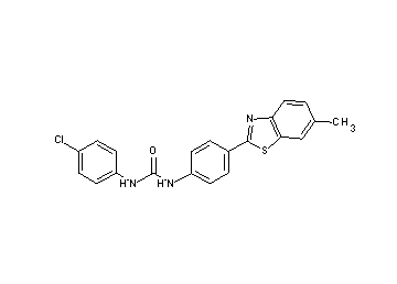 N-(4-chlorophenyl)-N'-[4-(6-methyl-1,3-benzothiazol-2-yl)phenyl]urea