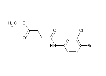 methyl 4-[(4-bromo-3-chlorophenyl)amino]-4-oxobutanoate