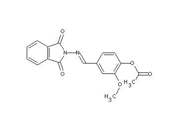 4-{[(1,3-dioxo-1,3-dihydro-2H-isoindol-2-yl)imino]methyl}-2-methoxyphenyl acetate
