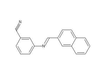 3-[(2-naphthylmethylene)amino]benzonitrile