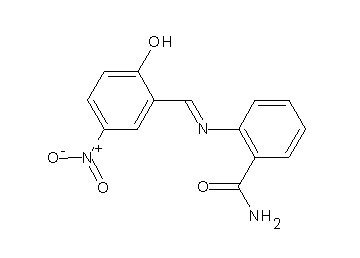 2-[(2-hydroxy-5-nitrobenzylidene)amino]benzamide - Click Image to Close