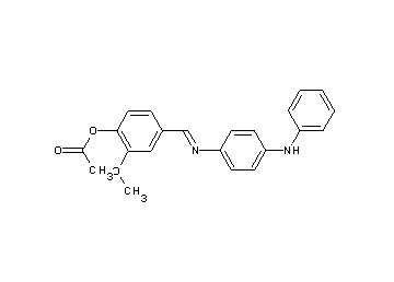 4-{[(4-anilinophenyl)imino]methyl}-2-methoxyphenyl acetate