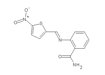2-{[(5-nitro-2-thienyl)methylene]amino}benzamide