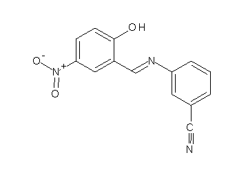 3-[(2-hydroxy-5-nitrobenzylidene)amino]benzonitrile