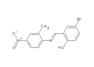 4-bromo-2-{[(2-methyl-4-nitrophenyl)imino]methyl}phenol