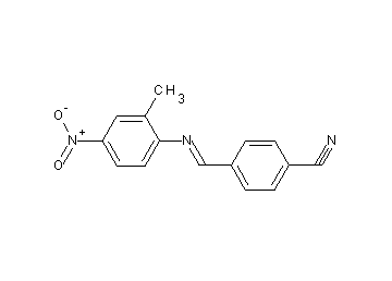 4-{[(2-methyl-4-nitrophenyl)imino]methyl}benzonitrile