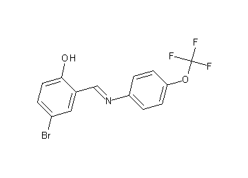 4-bromo-2-({[4-(trifluoromethoxy)phenyl]imino}methyl)phenol