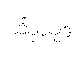3,5-dihydroxy-N'-(1H-indol-3-ylmethylene)benzohydrazide
