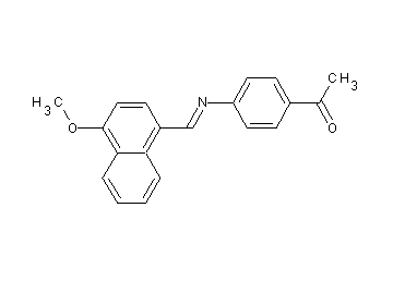 1-(4-{[(4-methoxy-1-naphthyl)methylene]amino}phenyl)ethanone