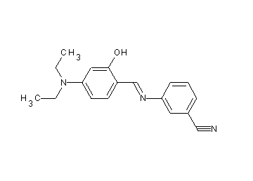 3-{[4-(diethylamino)-2-hydroxybenzylidene]amino}benzonitrile