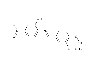 N-(3,4-dimethoxybenzylidene)-2-methyl-4-nitroaniline