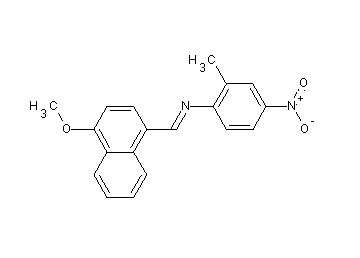 N-[(4-methoxy-1-naphthyl)methylene]-2-methyl-4-nitroaniline