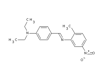 N-[4-(diethylamino)benzylidene]-2-methyl-5-nitroaniline