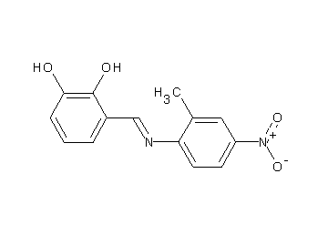 3-{[(2-methyl-4-nitrophenyl)imino]methyl}-1,2-benzenediol