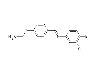 (4-bromo-3-chlorophenyl)(4-ethoxybenzylidene)amine