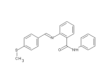 2-{[4-(methylsulfanyl)benzylidene]amino}-N-phenylbenzamide