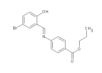 propyl 4-[(5-bromo-2-hydroxybenzylidene)amino]benzoate