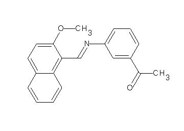 1-(3-{[(2-methoxy-1-naphthyl)methylene]amino}phenyl)ethanone