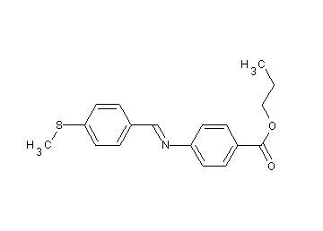 propyl 4-{[4-(methylsulfanyl)benzylidene]amino}benzoate