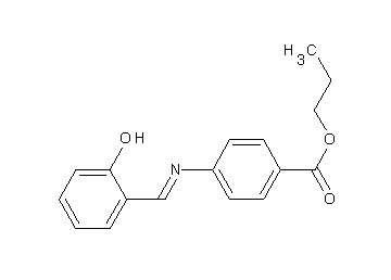 propyl 4-[(2-hydroxybenzylidene)amino]benzoate