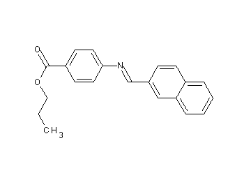 propyl 4-[(2-naphthylmethylene)amino]benzoate