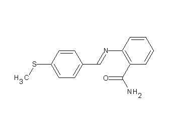 2-{[4-(methylsulfanyl)benzylidene]amino}benzamide