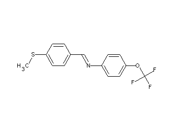 N-[4-(methylsulfanyl)benzylidene]-4-(trifluoromethoxy)aniline