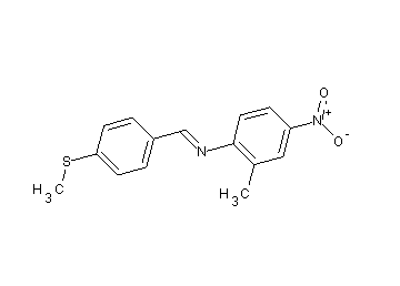 (2-methyl-4-nitrophenyl)[4-(methylsulfanyl)benzylidene]amine