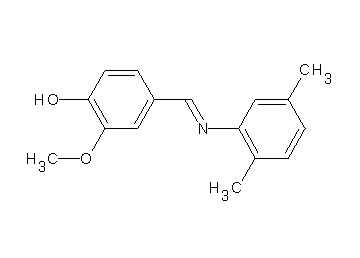 4-{[(2,5-dimethylphenyl)imino]methyl}-2-methoxyphenol - Click Image to Close
