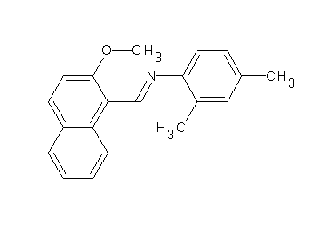 N-[(2-methoxy-1-naphthyl)methylene]-2,4-dimethylaniline
