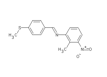 (2-methyl-3-nitrophenyl)[4-(methylsulfanyl)benzylidene]amine