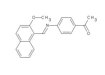 1-(4-{[(2-methoxy-1-naphthyl)methylene]amino}phenyl)ethanone