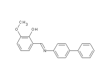 2-[(4-biphenylylimino)methyl]-6-methoxyphenol