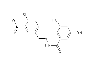 N'-(4-chloro-3-nitrobenzylidene)-3,5-dihydroxybenzohydrazide