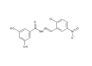 N'-(2-chloro-5-nitrobenzylidene)-3,5-dihydroxybenzohydrazide