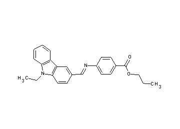 propyl 4-{[(9-ethyl-9H-carbazol-3-yl)methylene]amino}benzoate
