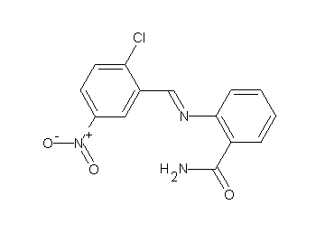 2-[(2-chloro-5-nitrobenzylidene)amino]benzamide