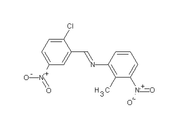 N-(2-chloro-5-nitrobenzylidene)-2-methyl-3-nitroaniline N-(2-chloro-5-nitrobenzylidene)-2-methyl-3-nitroaniline